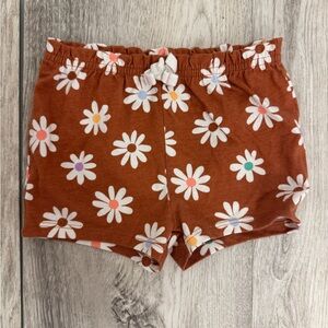 Jumping Beans Brown and Orange Floral Shorts